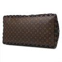ルイヴィトン LOUIS VUITTON キーポル トリアングル 50 M45046 モノグラム×ブラック モノグラムキャンバス エンブロイダリー ボストンバッグ ブラック金具 ネームタグ欠品