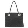 グッチ GUCCI GGキャンバス トート 120837 ブラック GGキャンバス トートバッグ シルバー金具 黒 ショルダー 肩掛け