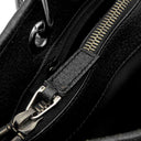 グッチ GUCCI GGキャンバス トート 120837 ブラック GGキャンバス トートバッグ シルバー金具 黒 ショルダー 肩掛け