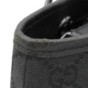 グッチ GUCCI GGキャンバス トート 120837 ブラック GGキャンバス トートバッグ シルバー金具 黒 ショルダー 肩掛け