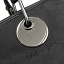 グッチ GUCCI GGキャンバス トート 120837 ブラック GGキャンバス トートバッグ シルバー金具 黒 ショルダー 肩掛け