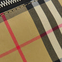 バーバリー BURBERRY グラフィティプリント ヴィンテージチェック 4074214 ベージュ×イエロー ナイロン レザー ウエストバッグ マットシルバー金具 ボディバッグ