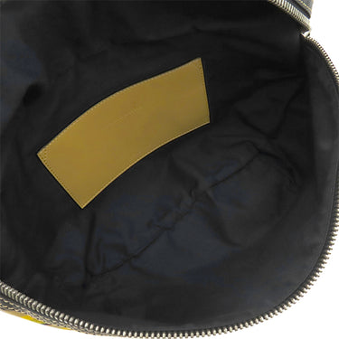 バーバリー BURBERRY グラフィティプリント ヴィンテージチェック 4074214 ベージュ×イエロー ナイロン レザー ウエストバッグ マットシルバー金具 ボディバッグ