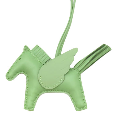 エルメス HERMES ロデオPM ペガサス ヴェールクリケット アニョーミロ バッグチャーム 緑 ソーヴェールクリケット 単色
