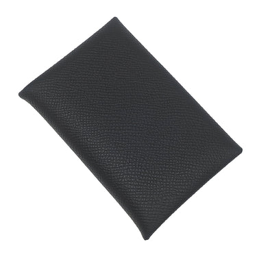 エルメス HERMES カルヴィ ブラック ヴォーエプソン カードケース シルバー金具 黒 小銭入れ フラグメントケース 2024年製