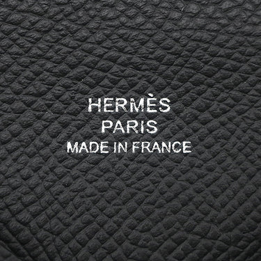 エルメス HERMES カルヴィ ブラック ヴォーエプソン カードケース シルバー金具 黒 小銭入れ フラグメントケース 2024年製