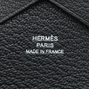 エルメス HERMES カルヴィ デュオ ブラック シェーブル カードケース シルバー金具 黒 小銭入れ フラグメントケース 2024年製
