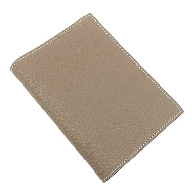 エルメス HERMES アジェンダ GM エトゥープ シェーブル シェブルミゾル 手帳カバー シルバー金具 新品 未使用 グレージュ 2026年製