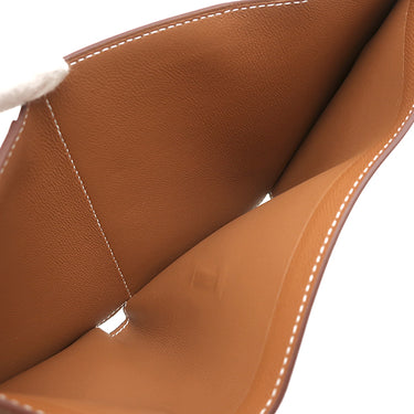 エルメス HERMES ベアン コンビネ ゴールド レザー ヴォーマダム 三つ折り財布 ゴールド金具 新品 未使用 茶 2025年製