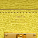 エルメス HERMES ケリーウォレット ロング トゥーゴー ライム シェブルミゾル 長財布 ゴールド金具