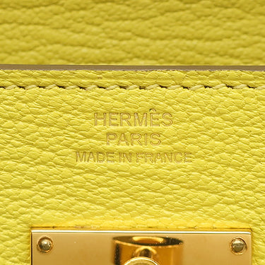 エルメス HERMES ケリーウォレット ロング トゥーゴー ライム シェブルミゾル 長財布 ゴールド金具