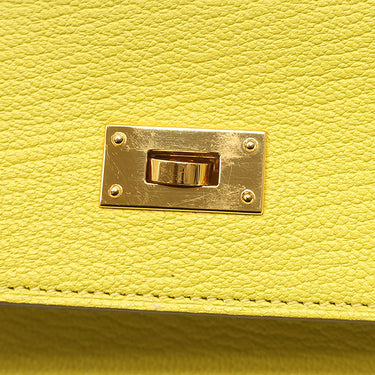 エルメス HERMES ケリーウォレット ロング トゥーゴー ライム シェブルミゾル 長財布 ゴールド金具