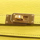 エルメス HERMES ケリーウォレット ロング トゥーゴー ライム シェブルミゾル 長財布 ゴールド金具