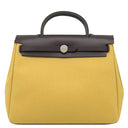 エルメス HERMES エールバッグジップPM 31 エベンヌ×パイユ キャンバス トワルミリタリー ヴァッシュハンター 2WAYバッグ シルバー金具 トワルH 2024年製