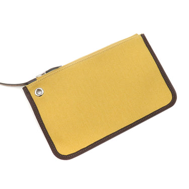 エルメス HERMES エールバッグジップPM 31 エベンヌ×パイユ キャンバス トワルミリタリー ヴァッシュハンター 2WAYバッグ シルバー金具 トワルH 2024年製
