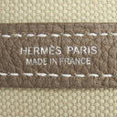 エルメス HERMES ガーデンパーティー PM 36 エクリュ×エトゥープ ネゴンダ トートバッグ シルバー金具 茶