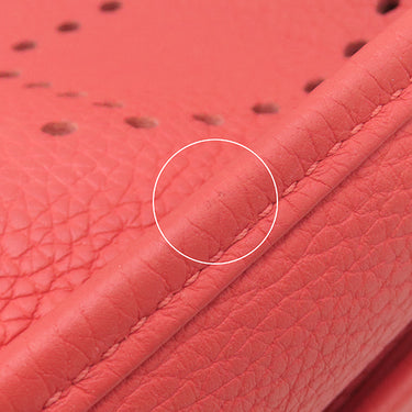 エルメス HERMES エヴリン3 PM 29 ルージュピヴォワンヌ トリヨンクレマンス ショルダーバッグ シルバー金具 エブリン