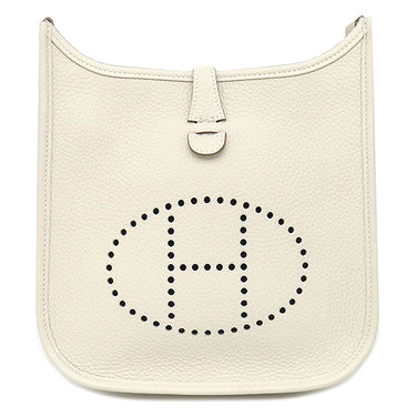 エルメス HERMES エヴリン3 23 クレ トリヨンクレマンス ショルダーバッグ シルバー金具 オフホワイト エブリン 2026年製