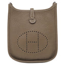 エルメス HERMES エヴリン TPM 16 アマゾーヌ エトゥープ×ブルーインディゴ トリヨンクレマンス ショルダーバッグ シルバー金具 エブリン グレージュ