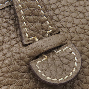 エルメス HERMES エヴリン TPM 16 アマゾーヌ エトゥープ×ブルーインディゴ トリヨンクレマンス ショルダーバッグ シルバー金具 エブリン グレージュ