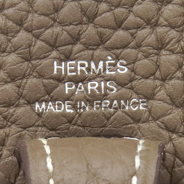 エルメス HERMES エヴリン TPM 16 アマゾーヌ エトゥープ×ブルーインディゴ トリヨンクレマンス ショルダーバッグ シルバー金具 エブリン グレージュ