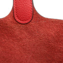 エルメス HERMES ピコタンロック 18 PM ルージュクー トリヨンクレマンス ハンドバッグ シルバー金具 赤