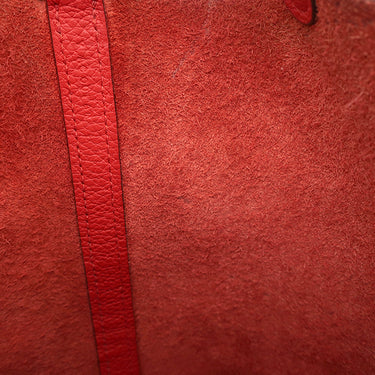 エルメス HERMES ピコタンロック 18 PM ルージュクー トリヨンクレマンス ハンドバッグ シルバー金具 赤
