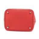 エルメス HERMES ピコタンロック 18 PM ルージュクー トリヨンクレマンス ハンドバッグ シルバー金具 赤