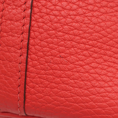 エルメス HERMES ピコタンロック 18 PM ルージュクー トリヨンクレマンス ハンドバッグ シルバー金具 赤