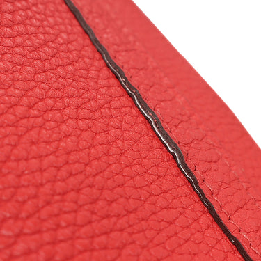 エルメス HERMES ピコタンロック 18 PM ルージュクー トリヨンクレマンス ハンドバッグ シルバー金具 赤