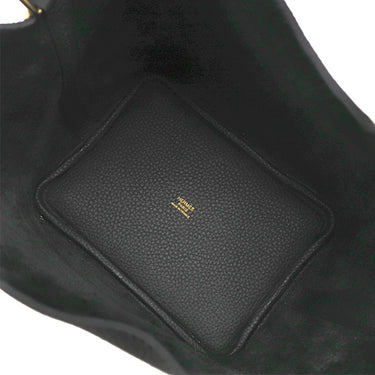 エルメス HERMES ピコタンロック 18 PM ブラック トリヨンクレマンス ハンドバッグ ゴールド金具 黒