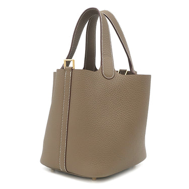 エルメス HERMES ピコタンロック PM エトゥープ トリヨンクレマンス ハンドバッグ ゴールド金具 新品 未使用 グレージュ 2026年製