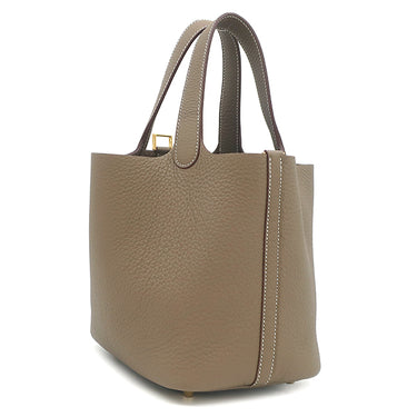 エルメス HERMES ピコタンロック PM エトゥープ トリヨンクレマンス ハンドバッグ ゴールド金具 新品 未使用 グレージュ 2026年製