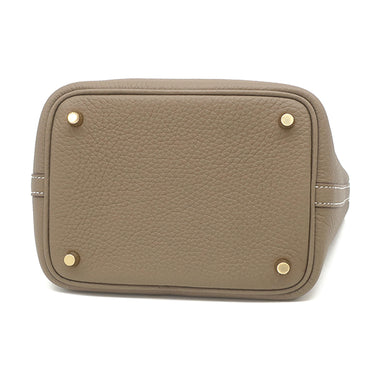 エルメス HERMES ピコタンロック PM エトゥープ トリヨンクレマンス ハンドバッグ ゴールド金具 新品 未使用 グレージュ 2026年製