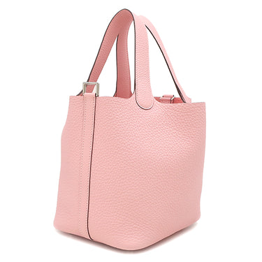 エルメス HERMES ピコタンロック 18 PM ローズサクラ トリヨンクレマンス ハンドバッグ シルバー金具 新品 未使用 ピンク 2026年製