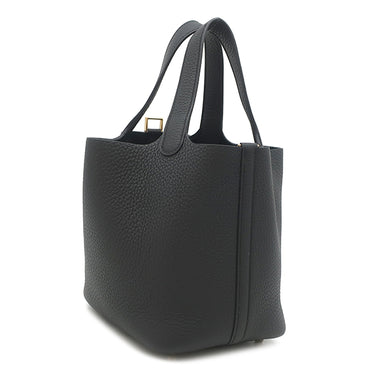 エルメス HERMES ピコタンロック 18 PM ブラック トリヨンクレマンス ハンドバッグ ゴールド金具 新品 未使用 黒 2026年製