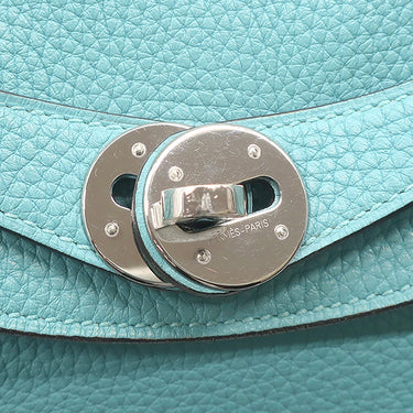 エルメス HERMES リンディ 26 ブルーサンシール トリヨンクレマンス 2WAYバッグ シルバー金具 水色 ハンドバッグ ショルダー