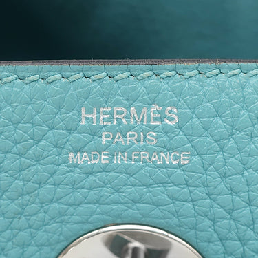 エルメス HERMES リンディ 26 ブルーサンシール トリヨンクレマンス 2WAYバッグ シルバー金具 水色 ハンドバッグ ショルダー