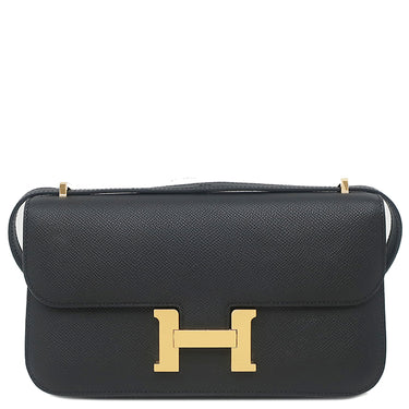 エルメス HERMES コンスタンスエラン ミロワール ブラック ヴォーエプソン ショルダーバッグ ゴールド金具 2025年製 黒