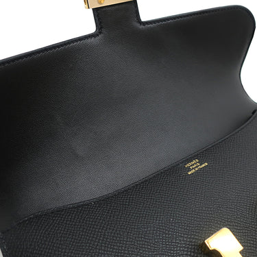 エルメス HERMES コンスタンスエラン ミロワール ブラック ヴォーエプソン ショルダーバッグ ゴールド金具 2025年製 黒
