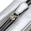 ジェイアンドエム デヴィッドソン J&M DAVIDSON リップスティック ポシェット シルバー レザー ショルダーバッグ シルバー金具 スタッズ チェーン 斜め掛け