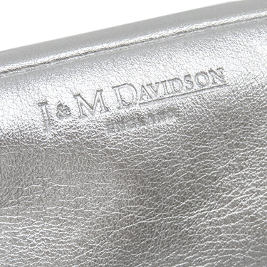 ジェイアンドエム デヴィッドソン J&M DAVIDSON リップスティック ポシェット シルバー レザー ショルダーバッグ シルバー金具 スタッズ チェーン 斜め掛け