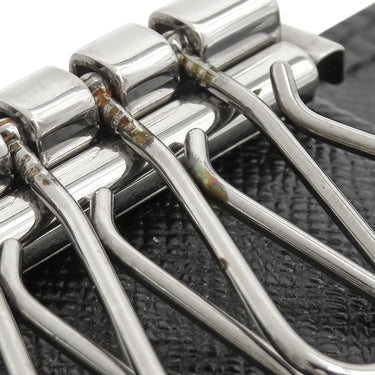 ルイヴィトン LOUIS VUITTON ミュルティクレ 6 M63812 ノワール エピレザー キーケース シルバー金具 黒 鍵入れ 6連 6本