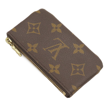 ルイヴィトン LOUIS VUITTON ポシェット クレ M62650 モノグラム モノグラムキャンバス コインケース ゴールド金具 茶 小銭入れ キーチェーン付き
