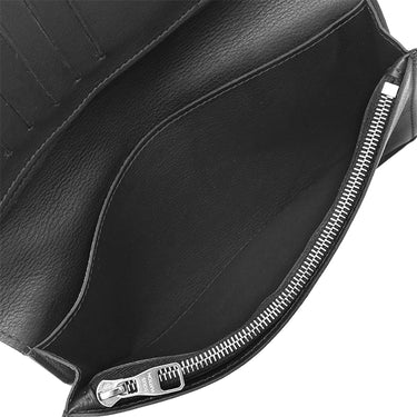 ルイヴィトン LOUIS VUITTON ポルトフォイユ ブラザ M58818 ブラック レザー 長財布 シルバー金具 黒 小銭入れ カード入れ