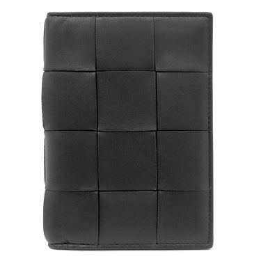 ボッテガヴェネタ BOTTEGA VENETA カセット ブラック カーフ パスポートケース 黒