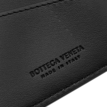 ボッテガヴェネタ BOTTEGA VENETA カセット ブラック カーフ パスポートケース 黒