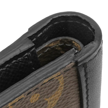 ルイヴィトン LOUIS VUITTON ポルトフォイユ ミンドロ M60411 モノグラムマカサー モノグラムマカサー 二つ折り財布 シルバー金具 茶 黒 コンパクト
