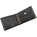 ルイヴィトン LOUIS VUITTON ポルトフォイユ ミンドロ M60411 モノグラムマカサー モノグラムマカサー 二つ折り財布 シルバー金具 茶 黒 コンパクト