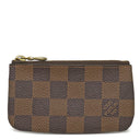 ルイヴィトン LOUIS VUITTON ポシェット クレ N62658 ダミエエベヌ ダミエキャンバス コインケース ゴールド金具 茶 小銭入れ キーチェーン付き